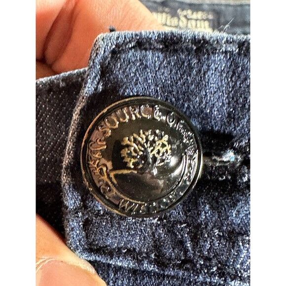 Source Of Wisdom Torrid Dark Wash Flare Jeans Size 24 - Picture 6 of 13